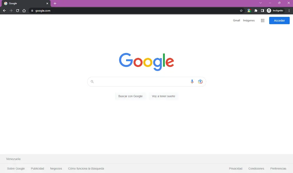 Chrome sin utilizar el ratón