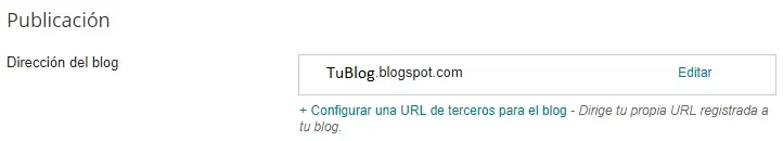 Place a custom domain on a Blog
