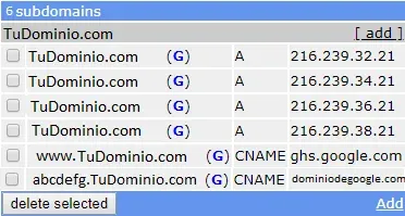 Example A Record and CNAME - FreeDNS