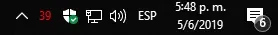 GPU Temp - windows 10 taskbar