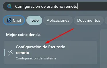 Configuración del Escritorio Remoto de Windows