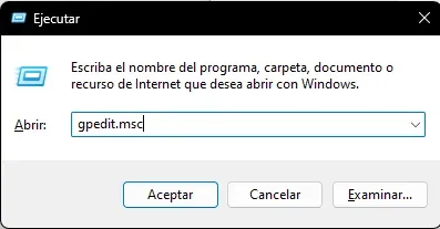 Editor de Directivas de Grupo en Windows