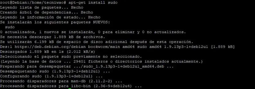 How to install sudo on Debian 12 Bookworm