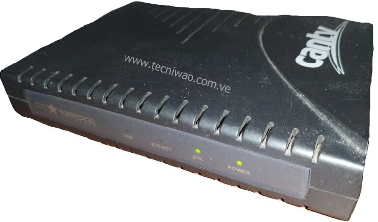 Configura modem ADSL para CANTV