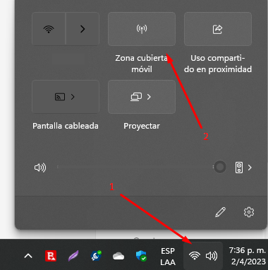 como compartir el internet en windows 11