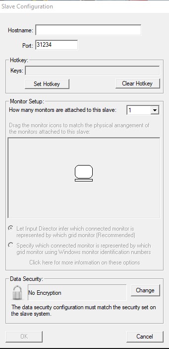 Input Director Configuracion de master