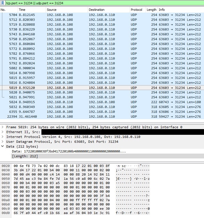 Wireshark trafico cifrado