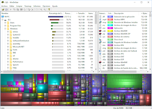 Windirstat ¿Cómo saber en que se gasta mi disco duro?