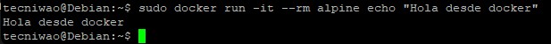 prueba de docker run